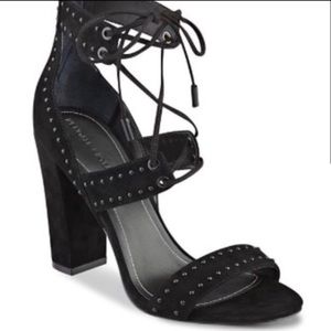 Kendall + Kylie Black Suede Heels